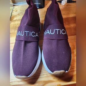 Nautica Burgundy Slip-On Sneakers